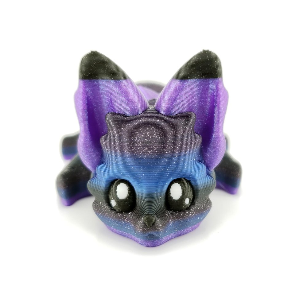 Lunar The Galaxy Fox 7.5 Inches - 3D Printed Fidget Fantasy Creature