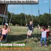 2 Pack Hanging Swing Chain with 4 Carabiners 25in, 660LB Capacity Heavy Duty Hammock Hardware Kit for Punching Bags, Swing Chairs, Indoor & Outdoor Gym (Silver) view 3