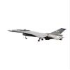 ToysCentral Basics Model Airplane F16 70mm 12 Blades Fighting Falcon RTF RC Planes, Large, Gray view 1