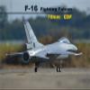 ToysCentral Basics Model Airplane F16 70mm 12 Blades Fighting Falcon RTF RC Planes, Large, Gray view 4