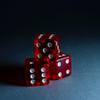 10Pcs 19mm 6-Sides Dice Transparent Red Polyhedral Acrylic Dice Set for Table Games view 2