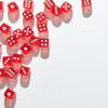 10Pcs 19mm 6-Sides Dice Transparent Red Polyhedral Acrylic Dice Set for Table Games view 4