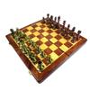 Chess Set Chess Wooden Travel International Chesse Set with Metal Pieces Chess Set with Storage Slots view 1