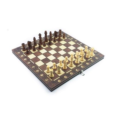 ToysCentral Basics Chess Backgammon Checkers 3 in 1 Chess Game Chess Travel Chess Set International Chess Pieces/29 * 29Cm