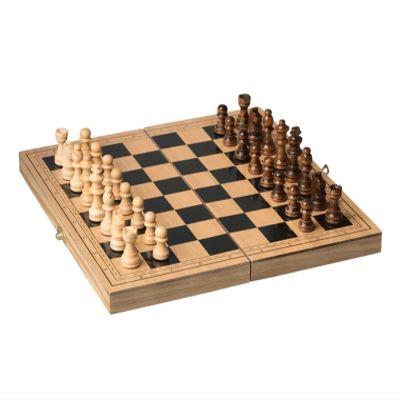 Chess Set International Chess Board Game 15in Chess Set Magnetic Travel Chess Set Folding Wooden Set With Storage Slot Chess Set Full Size