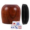 Abaodam Dice Cup Set with Lid and 5 Small Dice for Board Games Family Gatherings Indoor Entertainment 2.67X2.55 Inch Shaker Game Accessories view 1