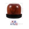 Abaodam Dice Cup Set with Lid and 5 Small Dice for Board Games Family Gatherings Indoor Entertainment 2.67X2.55 Inch Shaker Game Accessories view 3