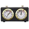 XUEYEGONGJI Chess Clock Timer Mechanical Chess Clock Vintage Game Timer Count UP/DOWN Portable for Chess Game Chess Clock, Black view 1