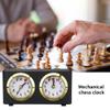 XUEYEGONGJI Chess Clock Timer Mechanical Chess Clock Vintage Game Timer Count UP/DOWN Portable for Chess Game Chess Clock, Black view 4