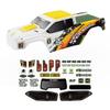 AMORIL 1.2MM PC Car Shell for RC Brushless Truck Mini 1/10 RZ001G-A,1PCS,Part Number R11165, Orange and White view 1