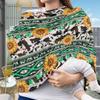 Coldinair Aztec Baby Car Seat Covers for Boys Girls Multi-use Cover Sunflower Baby Carseat Canopy Cow Print Nursing Cover for Breastfeeding view 2
