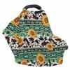 Coldinair Aztec Baby Car Seat Covers for Boys Girls Multi-use Cover Sunflower Baby Carseat Canopy Cow Print Nursing Cover for Breastfeeding view 3