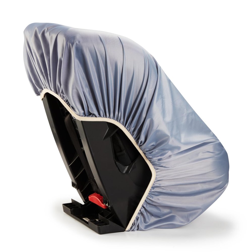 GOTOriri Car Seat Cover for Air Travel, Car Seat Travel Bag for Gate Check, Sun Shade, Waterproof, Dustproof & Abrasionproof, Covers and Blocks Out Heat & Sun| Baby Travel Accessories (Gray)