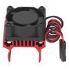 flexman RC Motor Cooling Fan, Aluminum Alloy RC Car Motor Fan, Strong Heat Dissipation Heatsink Fan for 1/18 Remote Control Car (Red) view 1