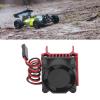 flexman RC Motor Cooling Fan, Aluminum Alloy RC Car Motor Fan, Strong Heat Dissipation Heatsink Fan for 1/18 Remote Control Car (Red) view 4