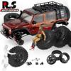 2.2 beadlock Wheels and Tires 4PcsPlastic Wheels with Lightweight DesignAll Terrain Tires.for 1:10 RC Rock Crawler Axial SCX10 Canyon Trail 105Rims TRX4 TRX6#8174 (Yellow) view 2
