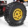 2.2 beadlock Wheels and Tires 4PcsPlastic Wheels with Lightweight DesignAll Terrain Tires.for 1:10 RC Rock Crawler Axial SCX10 Canyon Trail 105Rims TRX4 TRX6#8174 (Yellow) view 4