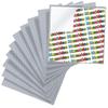 MANNIDOO Peel-and-Stick Baseplates, 10 Packs 10" x 10 Classic Adhesive Building Base Plates for Walls and Tables - Compatible with All Major Brands (Light Grey) view 1
