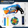 2 Pack Shark Graffiti Toys Foam Blaster with 80 Soft Bullets, Boys Toy Blaster, 6-Dart Rotating Drum Pistol Toy, Foam Dart Blaster Shooting Game, Kids Activity Dart Toys, Birthday view 2