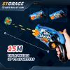 2 Pack Shark Graffiti Toys Foam Blaster with 80 Soft Bullets, Boys Toy Blaster, 6-Dart Rotating Drum Pistol Toy, Foam Dart Blaster Shooting Game, Kids Activity Dart Toys, Birthday view 4