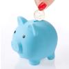 2 Pieces Cute Piggy Bank Cute Plastic Pig Money Bank Adults Unbreakable Piggy Bank Pig Money Box Coin Bank Plastic Saving Coin Box for Boys Girls Kids (Color : Gold, Size : Large) view 4