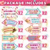 20 Pieces Candyland Decorations Welcome to Candyland Signs Candy Party Decorations for Kids Girls Candy Land Themed Birthday Party Halloween Christmas Trunk or Treat Car Decorations view 2