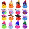 16 Set 64 PCS Mini Duck Bulk Decoration with Hat Scarf Necklace and Sunglasses for Birthday Baby Shower Swimming Party Favor Decorations view 1