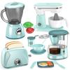 Shemira Play Kitchen Accessories, Play Kitchen Appliances Toy Set with Coffee Maker, Blender, Mixer, Toaster, Kids Kitchen Playset, Toys for 3 4 5 6 7 8 Year Old Girls, Birthday Gifts for Girls view 1