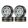 1.0'' Beadlock Wheel Rim Hex 7mm with 6PCS Brass Block Adjustable Weight RC Upgraded Parts for TRX4M AX24 SCX24 FCX24 FCX18 FMS 1/24 1/18 RC Crawler Car, Titanium view 1