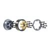 1.0'' Beadlock Wheel Rim Hex 7mm with 6PCS Brass Block Adjustable Weight RC Upgraded Parts for TRX4M AX24 SCX24 FCX24 FCX18 FMS 1/24 1/18 RC Crawler Car, Titanium view 2