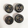 1.0'' Beadlock Wheel Rim Hex 7mm with 6PCS Brass Block Adjustable Weight RC Upgraded Parts for TRX4M AX24 SCX24 FCX24 FCX18 FMS 1/24 1/18 RC Crawler Car, Titanium view 4
