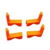 4pcs Landing Gear Heighten Holder Feet for DJI AVATA 2 Lightweight Heightening Bracket Lens Gimbal Landing Anti-collision Protection Foot Anti-scratch Extension Legs Drone Accessories (Orange) view 4