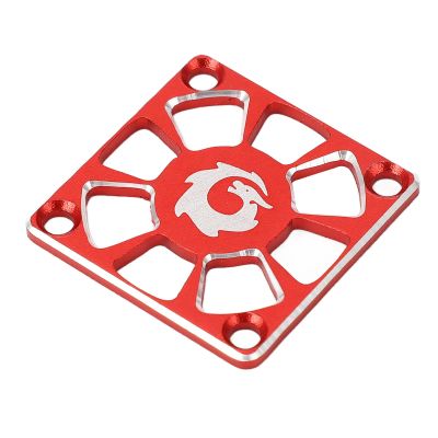 FLEXMAN RC Cooling Fan Cover, 1.18 X 1.18in Lightweight Aluminium Alloy Electric Motor Cooling Fan Cover, RC ESC Cooling Fan Cover for Replacement (Red)