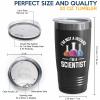 Scientist Black Edition Viking Tumbler 20oz - not a wizard - Engineer Physics Chemisty Researcher Biologist Theorist Scientific Natural Philosophy Elements Teacher Degree view 4