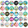 100 Pcs Happy Birthday Foil Balloons, 18IN Round Birthday Mylar Balloons for Party Decoration Supplies (20 Style) view 1