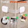 10-Pack Cabinet Locks Baby Proofing - Childproof Locks for Cabinets, Drawers, Cupboard, Refrigerator, Toilet Seat, Trash Can, Dishwasher view 2