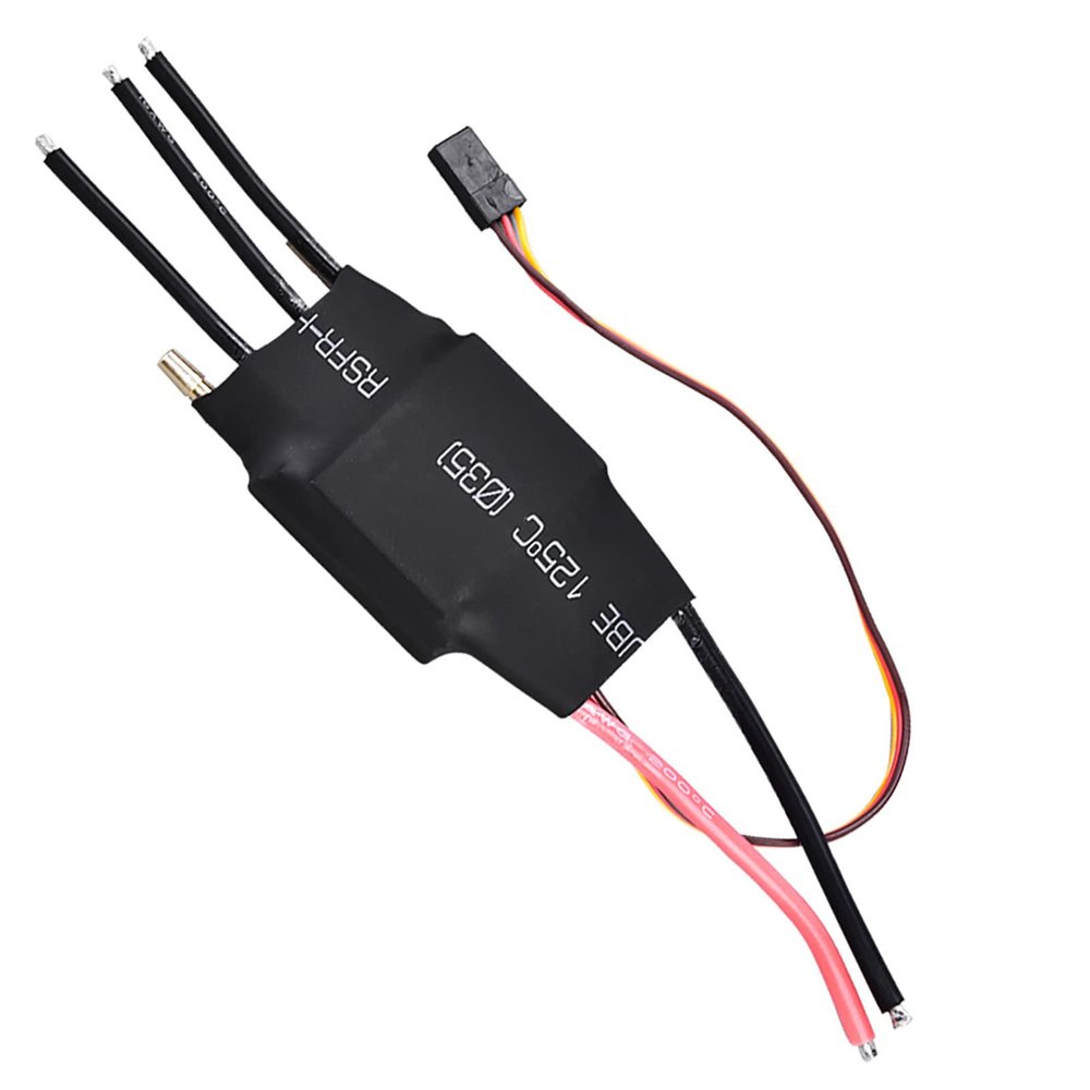 Pwshymi Rc Boat Esc Rc Boat Brushless Esc with 5V/3A Ubec Designed for Rc Boat