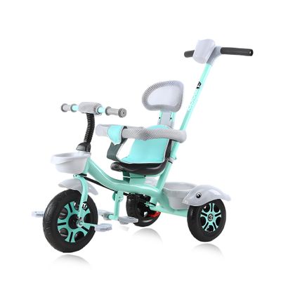 Oisei 4 in 1 Kids Tricycle Kids Trike,Kid Tricycle Stroller for 1-6 Year Olds,Boy & Girl Kid Stroller with Push Handle,Removable Guardrail,Adjustable Seat,Safety Guard,Green