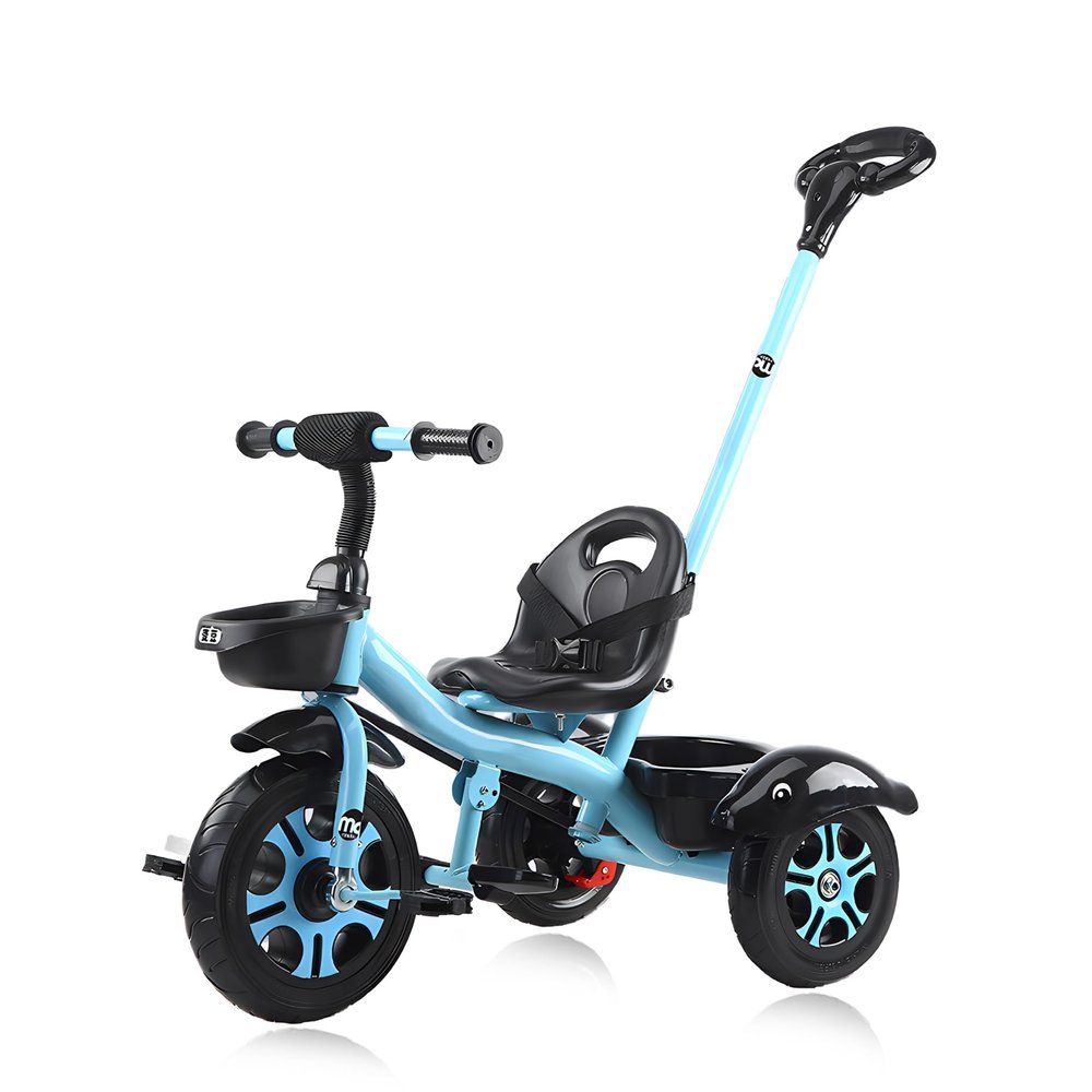 Oisei 3 in 1 Kids Tricycle Kids Trike,Kid Tricycle Stroller for 2-5 Year Olds,Boy & Girl Kid Stroller with Push Handle,Removable Guardrail,Adjustable Seat,Safety Guard,Blue