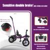 Oisei 3 in 1 Kids Tricycle Kids Trike,Kid Tricycle Stroller for 2-5 Year Olds,Boy & Girl Kid Stroller with Push Handle,Removable Guardrail,Adjustable Seat,Safety Guard,Blue view 4