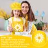 Bouiexye 1 Set Kids Apron and Chef Hat Set Children Apron Adjustable with 2 Pockets Children Chef Painting for Cooking Baking Painting Crafts Making (Yellow) view 4