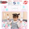 Heopeis Soft Plastic Ball Pit Balls, 200pcs Bulk Pack Plastic Toy Balls for Kids, Gift for Baby Toddler Birthday Christmas, Ball Pool Play Tent, Baby Kiddie Pool Water Toys, Party Decoration view 2