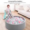 Heopeis Soft Plastic Ball Pit Balls, 200pcs Bulk Pack Plastic Toy Balls for Kids, Gift for Baby Toddler Birthday Christmas, Ball Pool Play Tent, Baby Kiddie Pool Water Toys, Party Decoration view 3