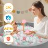 Heopeis Soft Plastic Ball Pit Balls, 200pcs Bulk Pack Plastic Toy Balls for Kids, Gift for Baby Toddler Birthday Christmas, Ball Pool Play Tent, Baby Kiddie Pool Water Toys, Party Decoration view 4