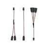 3pcsY Connector 3 pin Plug Splitter servo Extension, 5inch diameterservo Extension Cable Cable. Suitable for Double Lobe Cars or Airplanes. view 1
