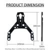 FLMLF CNC Metal Thickened Front Upper Connecting Plate Kit for 1/5 HPI ROFUN ROVAN KM Baja 5B 5T 5SC Rc Car Parts (Black) view 3