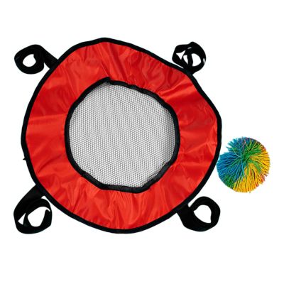 Colaxi Ball Tossing Game Set Sensory Training Equipment Playground Toy Throw and Catch The Ball for Backyard Party Activities Indoor, Red