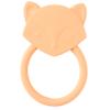 C.R. Gibson 100% Food Grade Silicone Fox Baby Teether for Infants, 2.75" x 4.25", Multicolor view 1