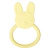 C.R. Gibson 100% Food Grade Silicone Bunny Baby Teether for Infants, 2.75" x 4.25", Multicolor view 1