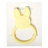 C.R. Gibson 100% Food Grade Silicone Bunny Baby Teether for Infants, 2.75" x 4.25", Multicolor view 2